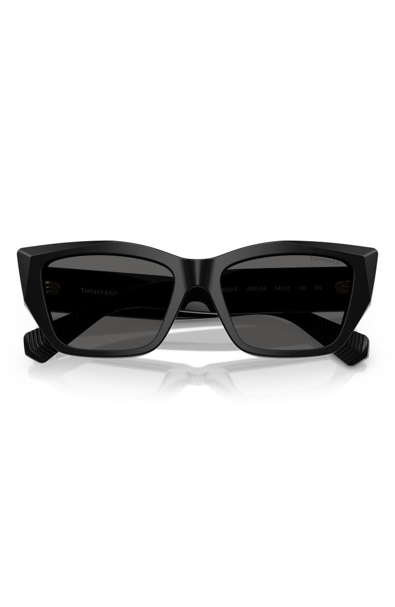 Tiffany & Co. 54mm Cat Eye Sunglasses, Alternate, color, Black/ Dark Grey