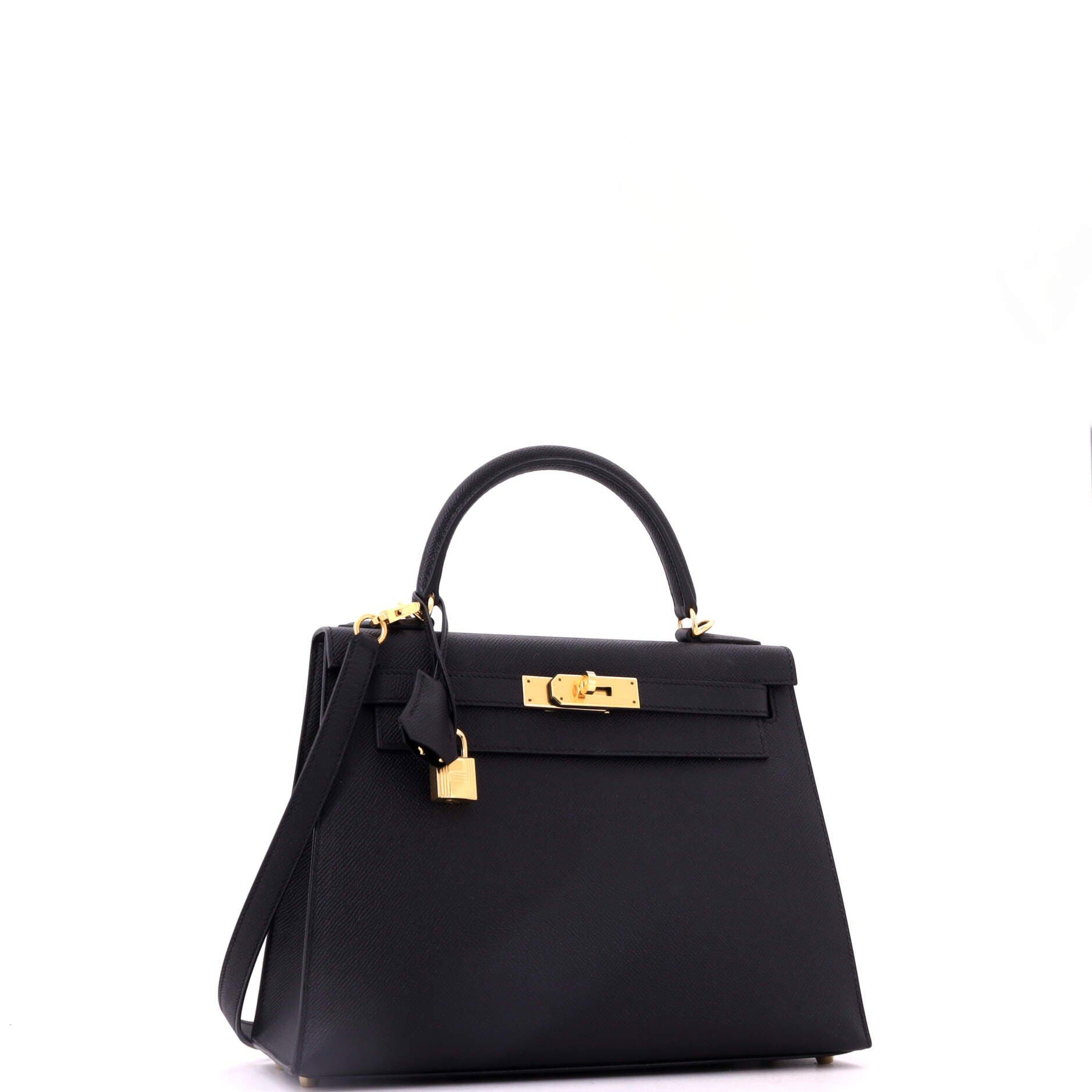 Kelly Handbag Black Epsom with Gold Hardware 28, Alternate, color, Black
