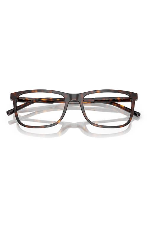 Dolce & Gabbana Dolce&gabbana 53mm Rectangular Optical Glasses In Brown