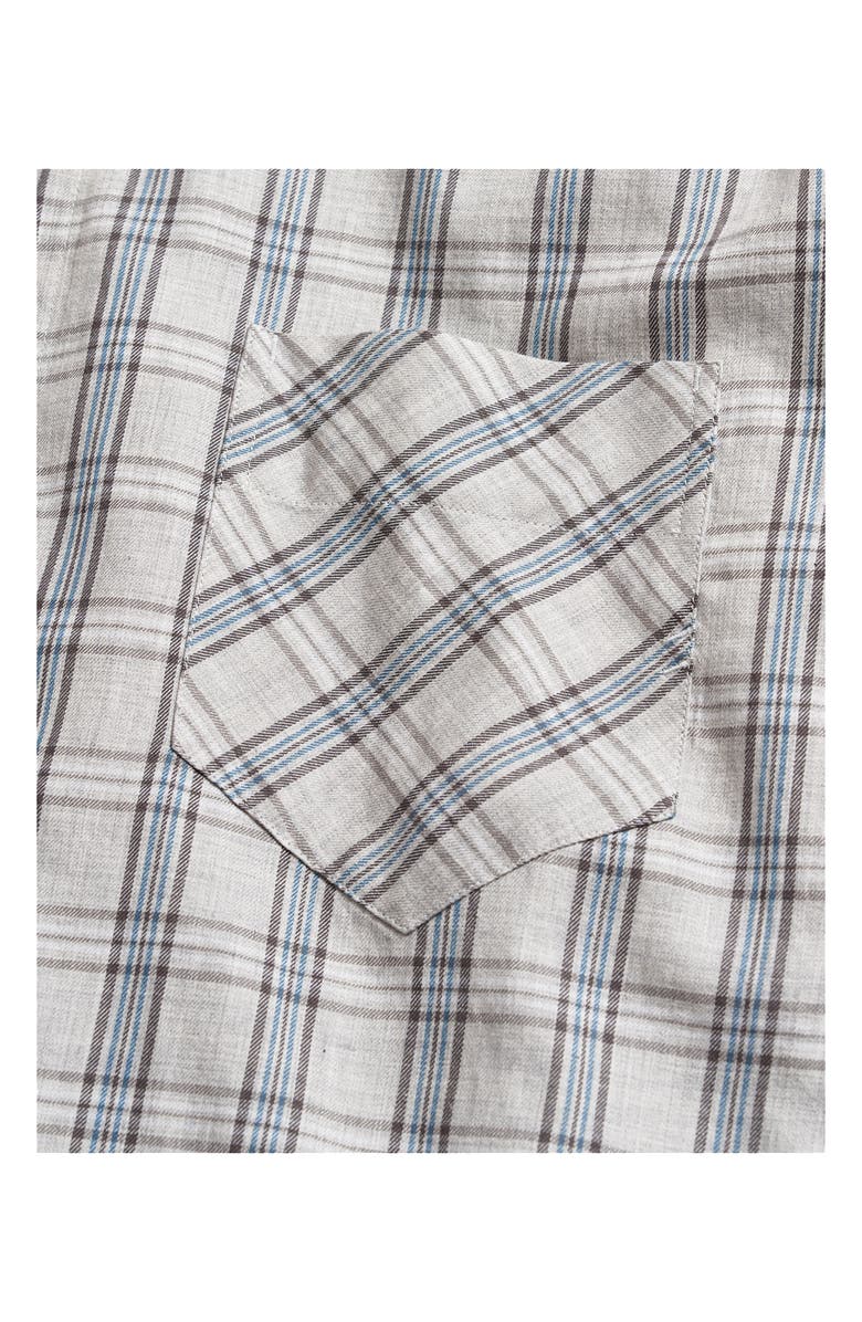 Billy Reid John T Standard Fit Mélange Plaid Button-Up Shirt, Alternate, color, 