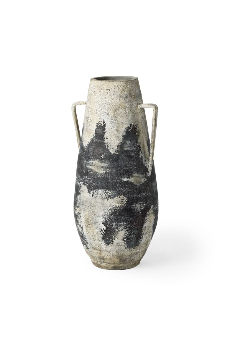 Boscia Double Ear Floor Vase, Main, color, White