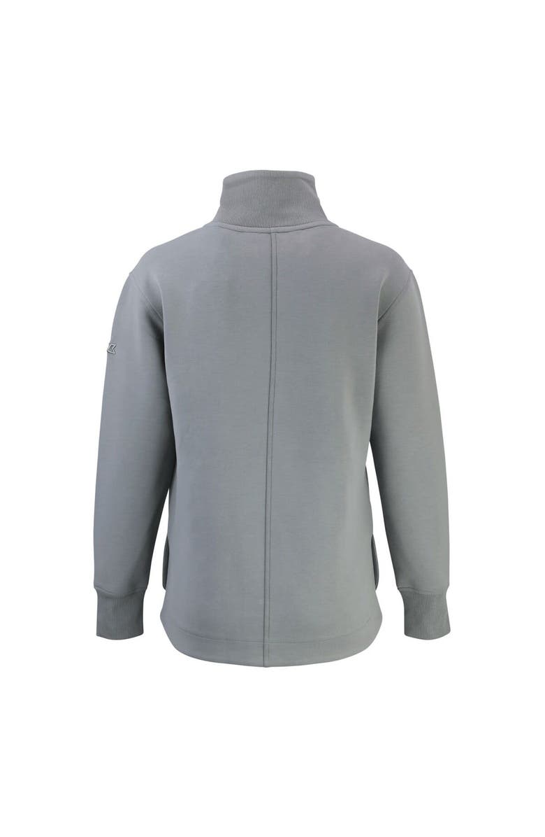 Cutter & Buck Women's Cutter & Buck Gray Miami Marlins City Connect Roam Eco Recycled Full-Zip Jacket, Alternate, color, 