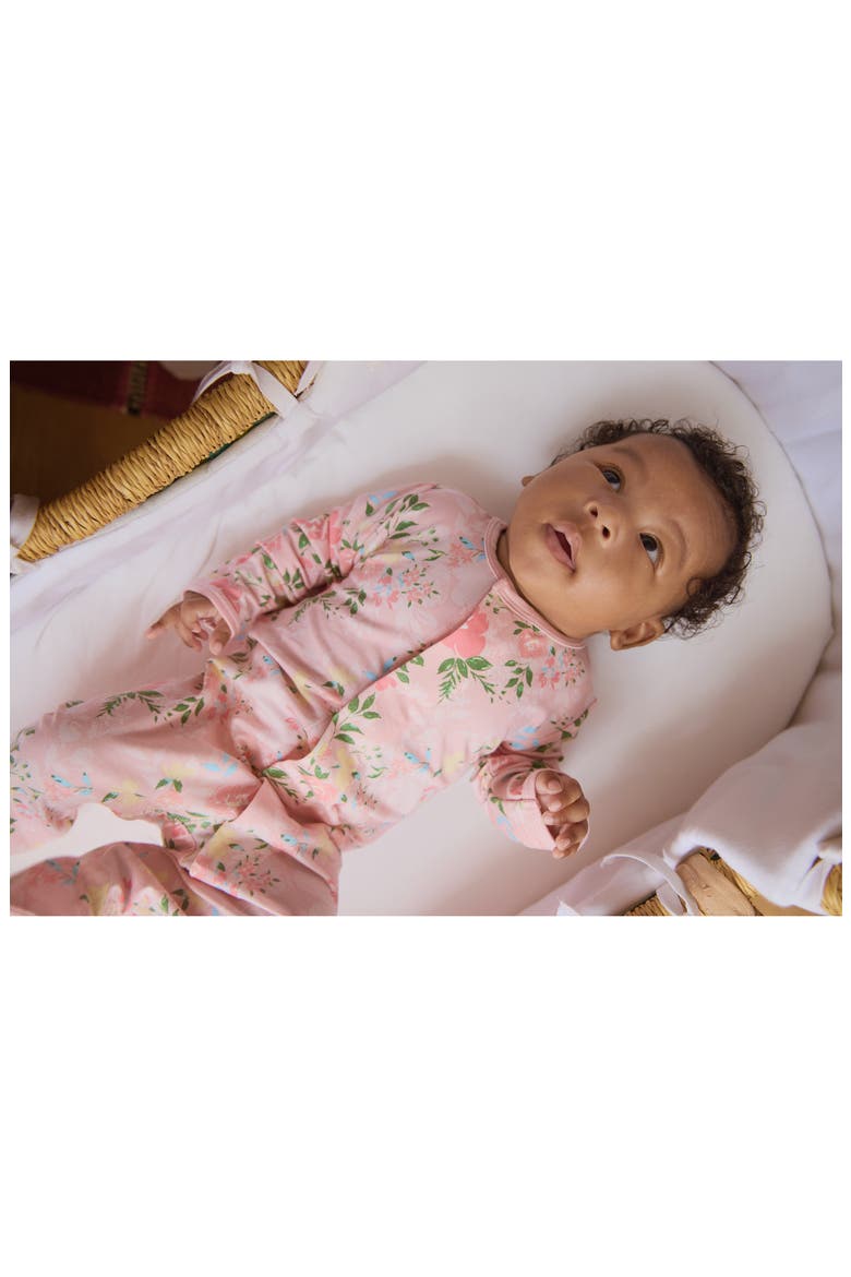Ainslee Floral Magnetic Footie, Alternate, color, AINSL