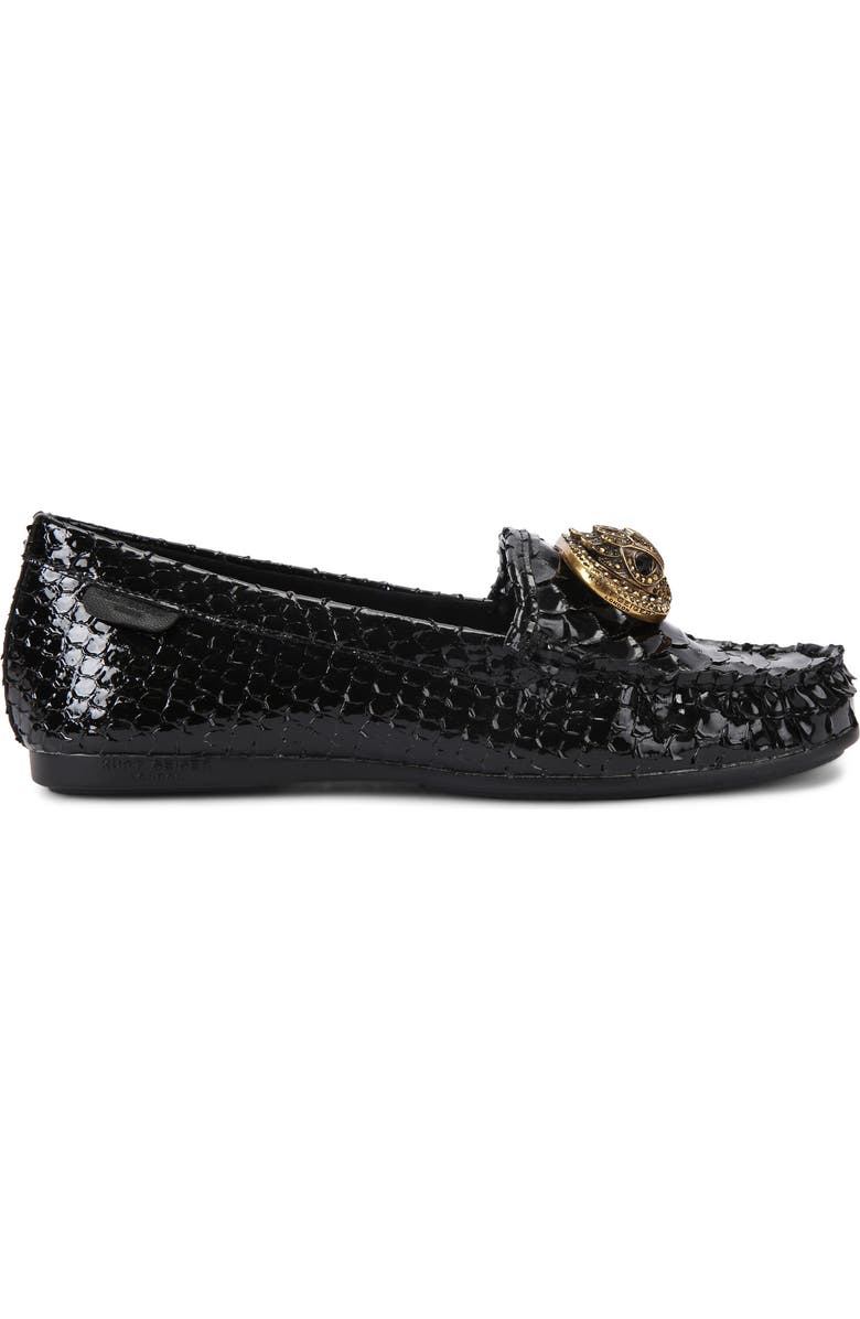 Kurt Geiger London Chelsea Croc Embossed Loafer, Main, color, Black