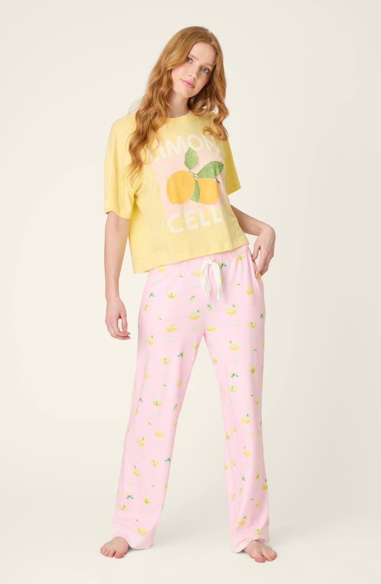 PJ Salvage Dolce Spritz Short Sleeve Graphic T-Shirt, Alternate, color, Limoncello