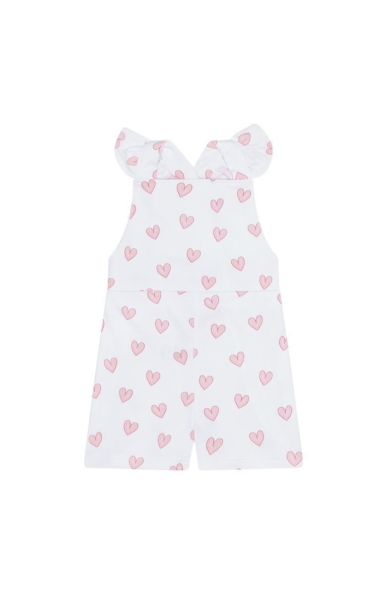 Nellapima Pink Heart Print Romper - Baby, Alternate, color, Pink