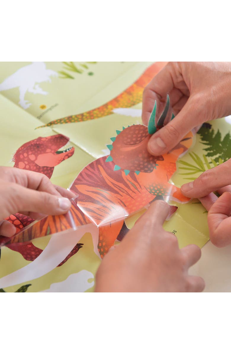 Scrunch Dinosaurs Discovery Poster & Stickers, Alternate, color, Multi