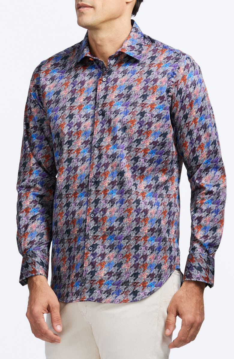 Robert Graham Darcy Button-Up Shirt, Alternate, color, Blue Multi