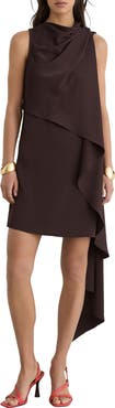 Reiss Wrenley Cowl Neck Minidress