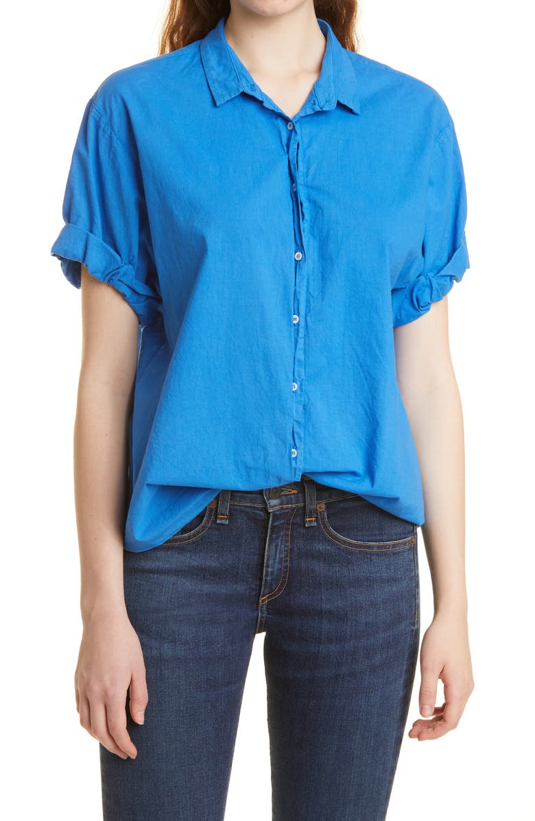 XÍRENA Channing Cotton Button-Up Shirt, Main, color,