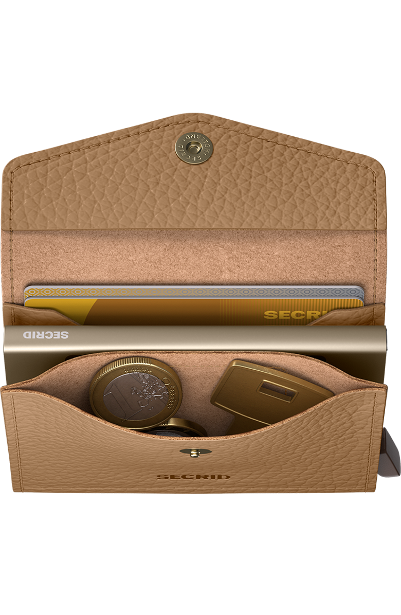 Secrid Envelope Wallet Pebble, Alternate, color, Cappuccino