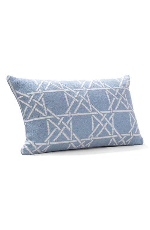 Brooks Brothers Lattice Work Decorative Throw Pillow In Blue