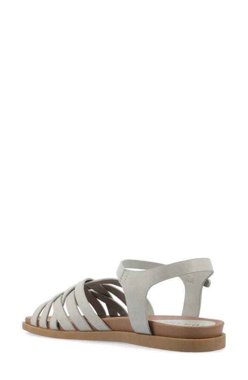 Journee Collection Kimmie Ankle Strap Sandal In Grey
