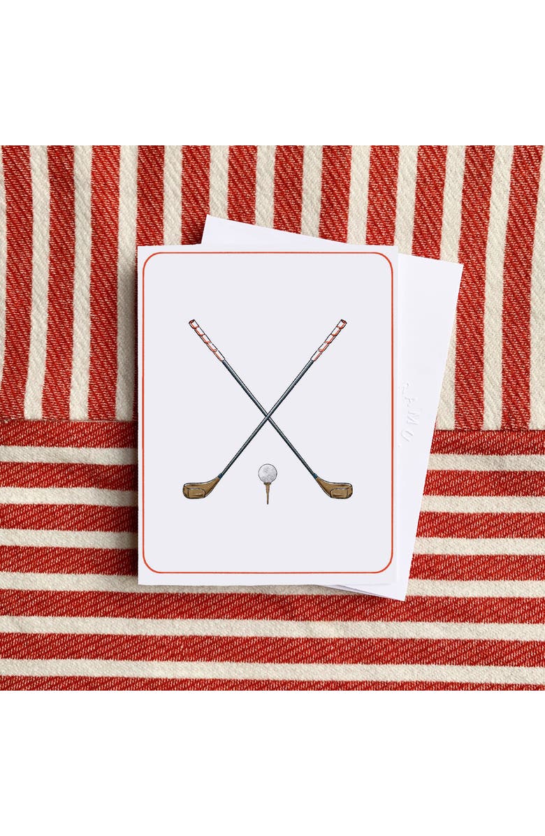 Ramus & Co Golf Stickies 3" x 3" 50-Sheet Sticky Notes (2-Pack) & Golf Greeting Card Combo, Alternate, color, 