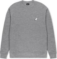 Dalix Ghost Relaxed Midweight Fleece Crewneck Sweatshirt