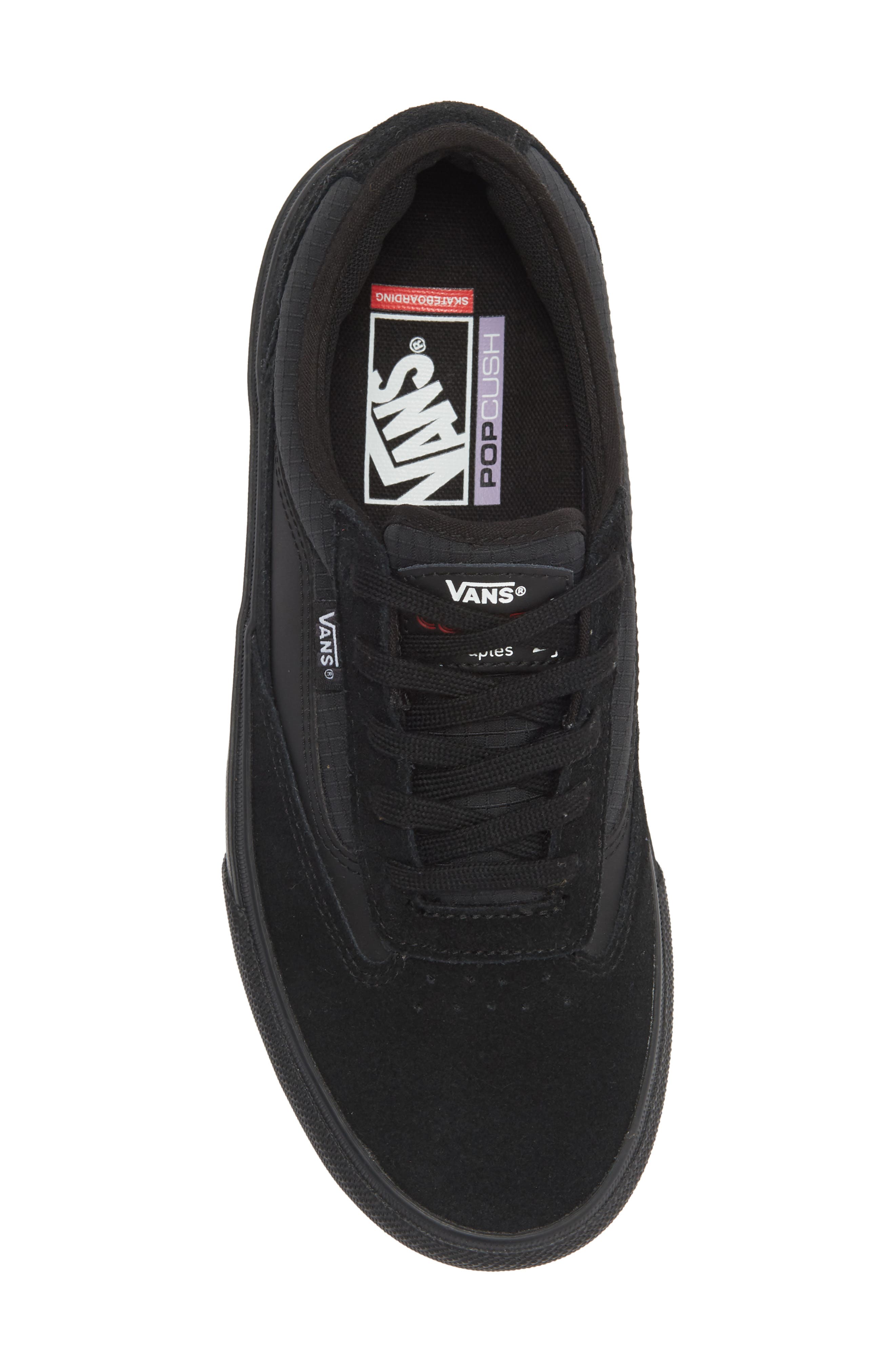Skate Curren Caples Sneaker, Alternate, color, BLACK/BLACK