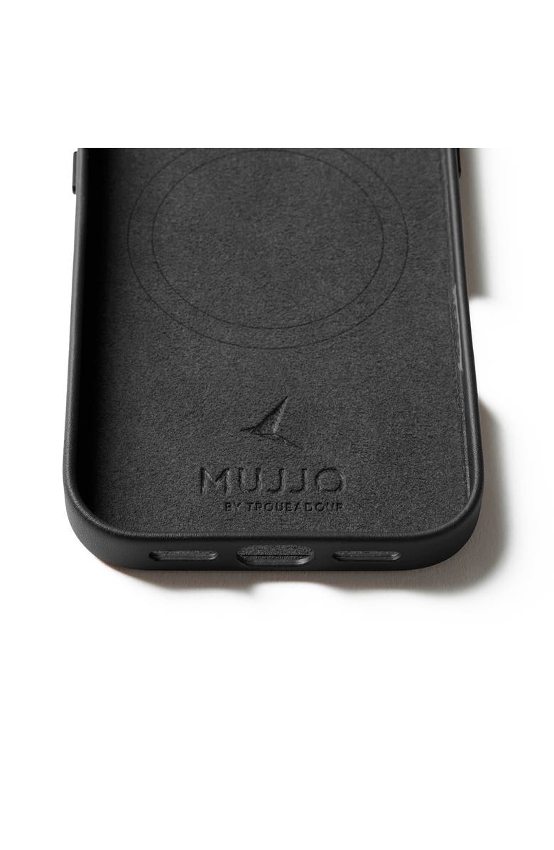 MUJJO Full Leather Case for iPhone 17, Alternate, color, Black