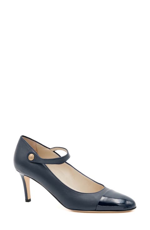 Lilli Ankle Strap Cap Toe Pump (Women)