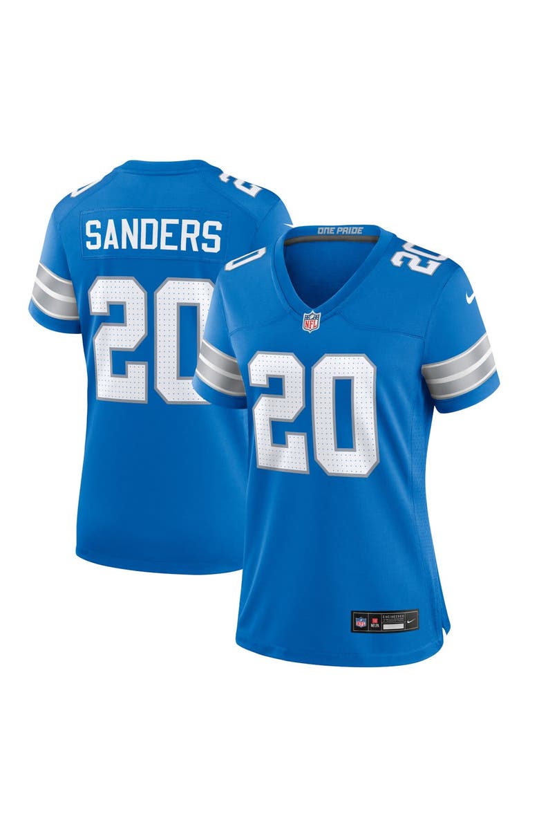 Nike Women's Nike Barry Sanders Blue Detroit Lions Retired Player Game Jersey, Main, color, Blue