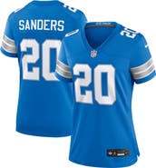 Nike Women's Nike Barry Sanders Blue Detroit Lions Retired Player Game Jersey