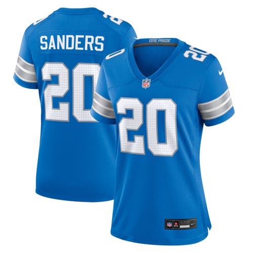 Nike Barry Sanders Blue Detroit Lions Retired Player Game Jersey In Blue