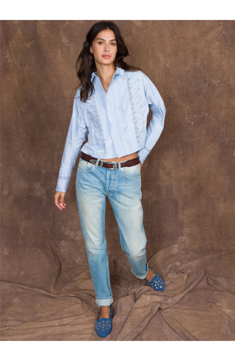 Fortela 966 John Stone Wash 5-Pocket Regular Fit Denim Trousers, Alternate, color, D250