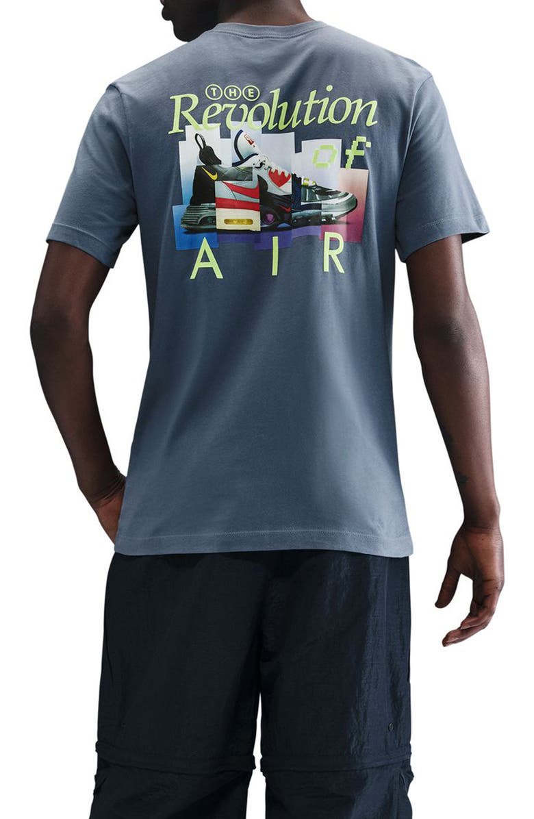 Nike Sportswear Cotton Graphic T-Shirt, Alternate, color, Diffused Blue