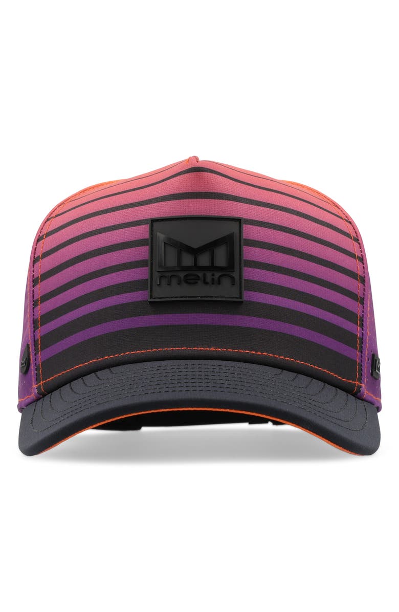 Melin Odysea Sunset Wavez Hydro Snapback Ball Cap, Alternate, color, Sunset