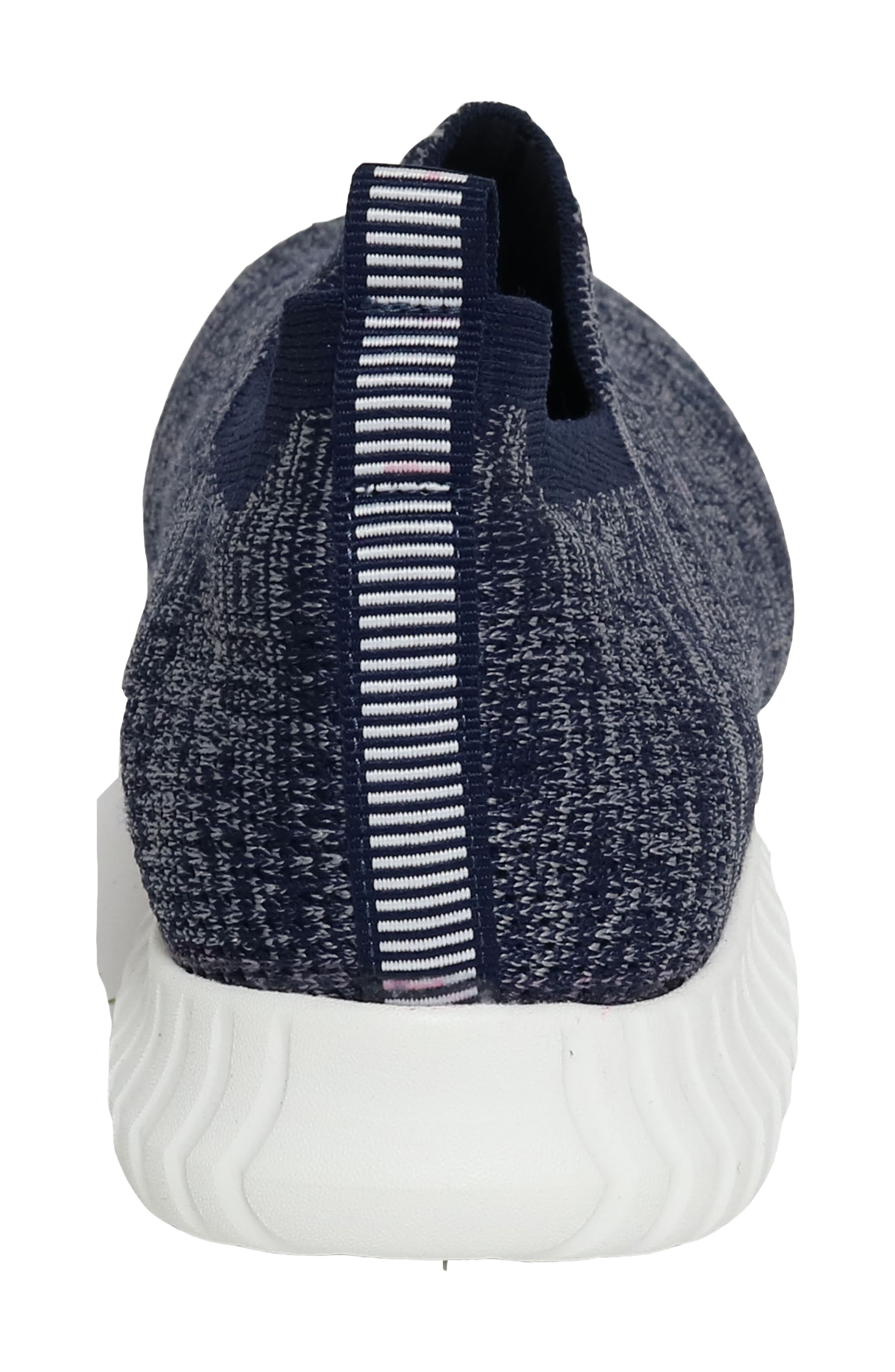Melrose Stretch Knit Sneaker, Alternate, color, NAVY