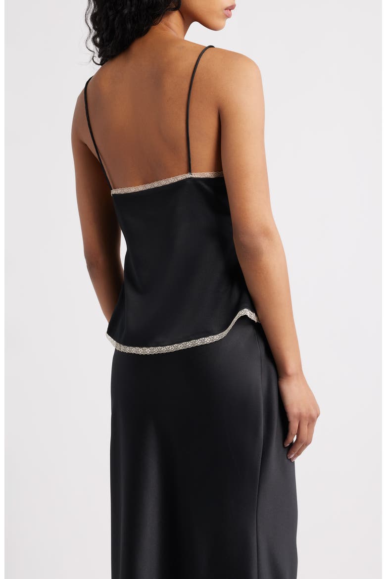 Arise Lace Bow Camisole, Alternate, color, BLACK
