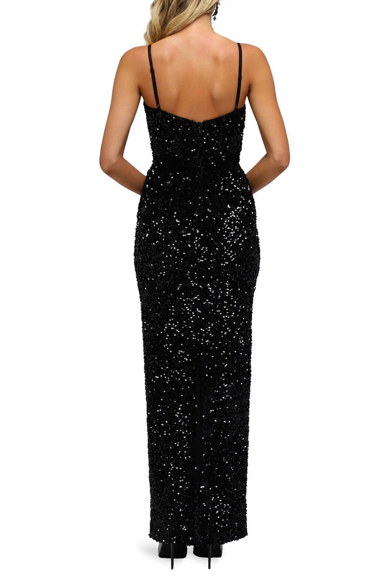 HELSI Lyla Sequin Cutout Gown, Alternate, color,
