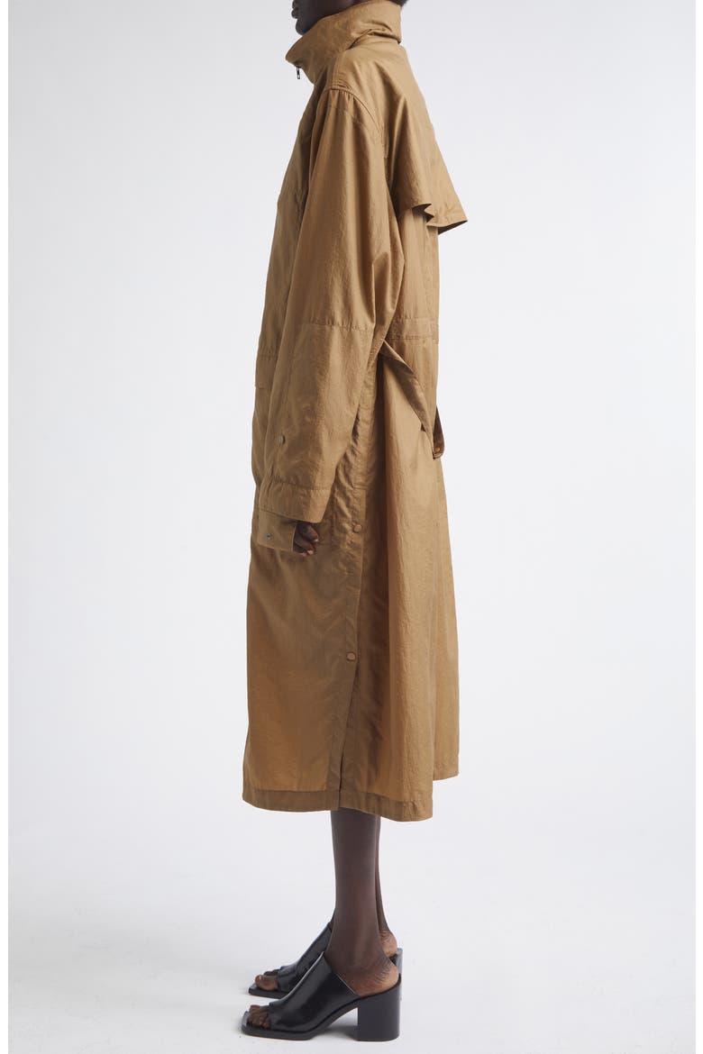 Water Repellent Hooded Raincoat, Alternate, color, CARDAMOM