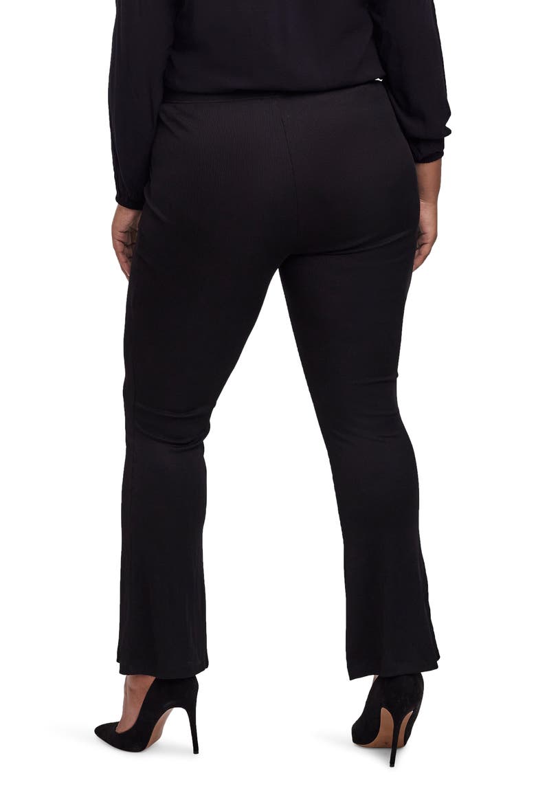 Emmy High Waist Kick Flare Pants, Alternate, color, BLACK