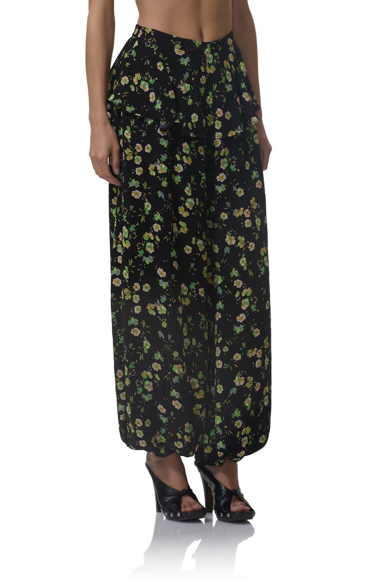 Graciela Floral Ankle Wide Leg Pants, Alternate, color, CITRUS DAISY