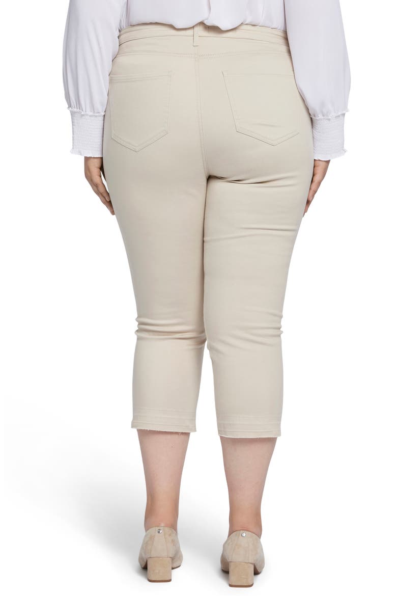 Chloe High Waist Release Hem Capri Jeans, Alternate, color, FEATHER