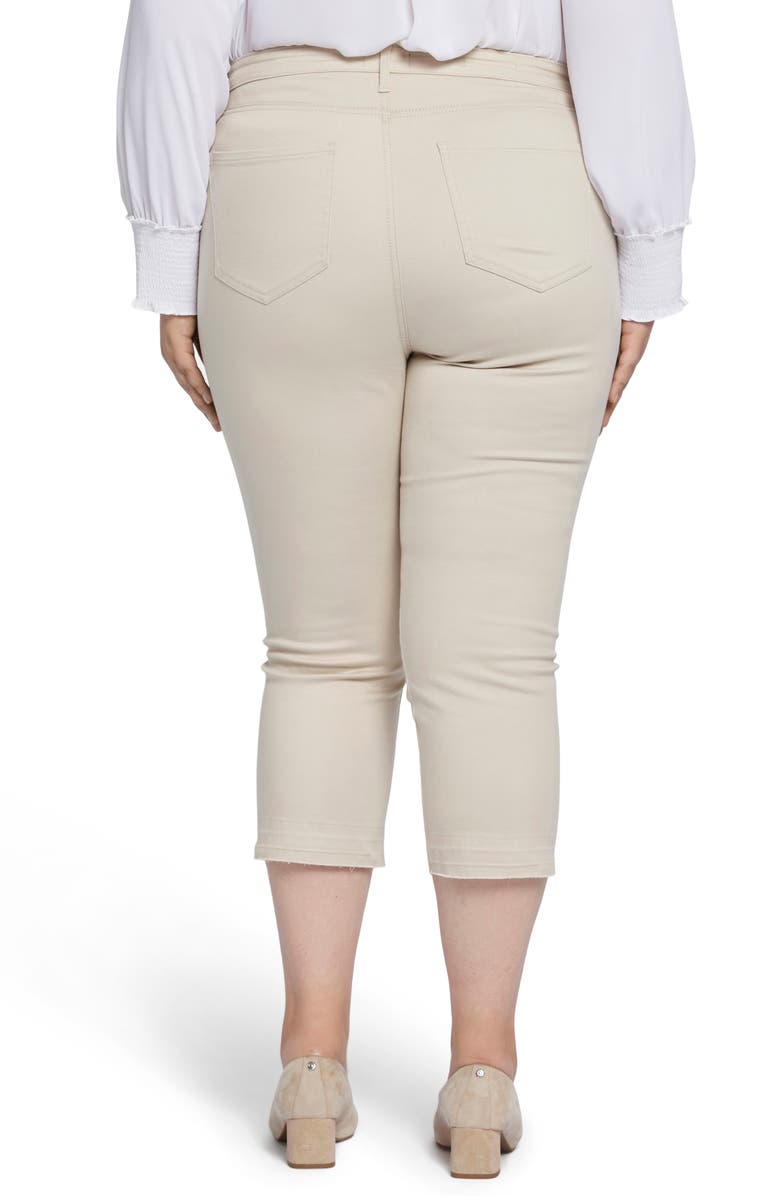 NYDJ Chloe High Waist Release Hem Capri Jeans, Alternate, color, Feather