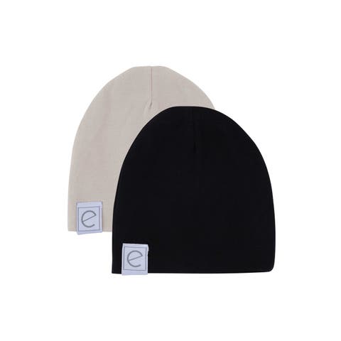 Jersey Cotton Baby Beanie Hat Set 2-Pack