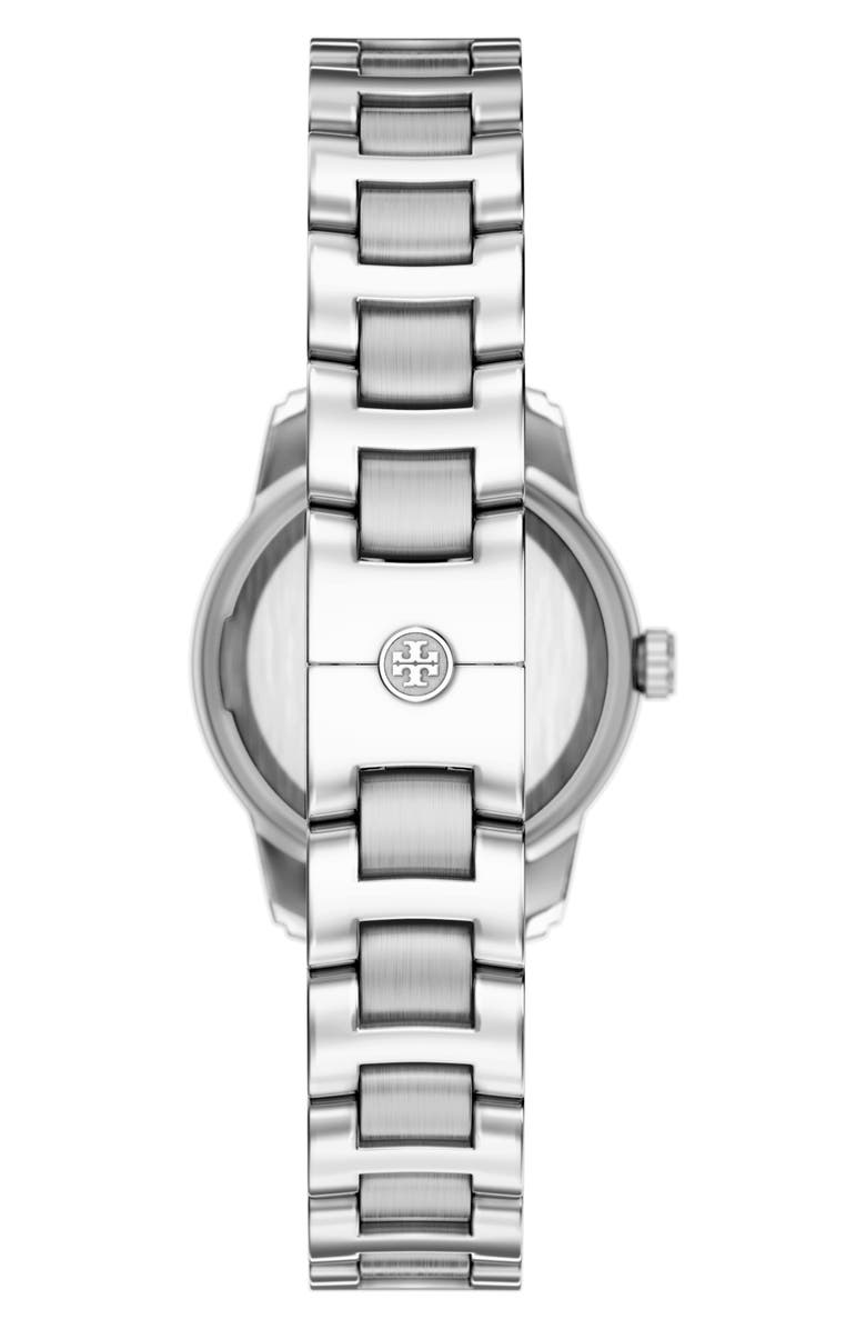 Tory Burch The Small Miller Bracelet Watch, 28mm, Alternate, color, Silver