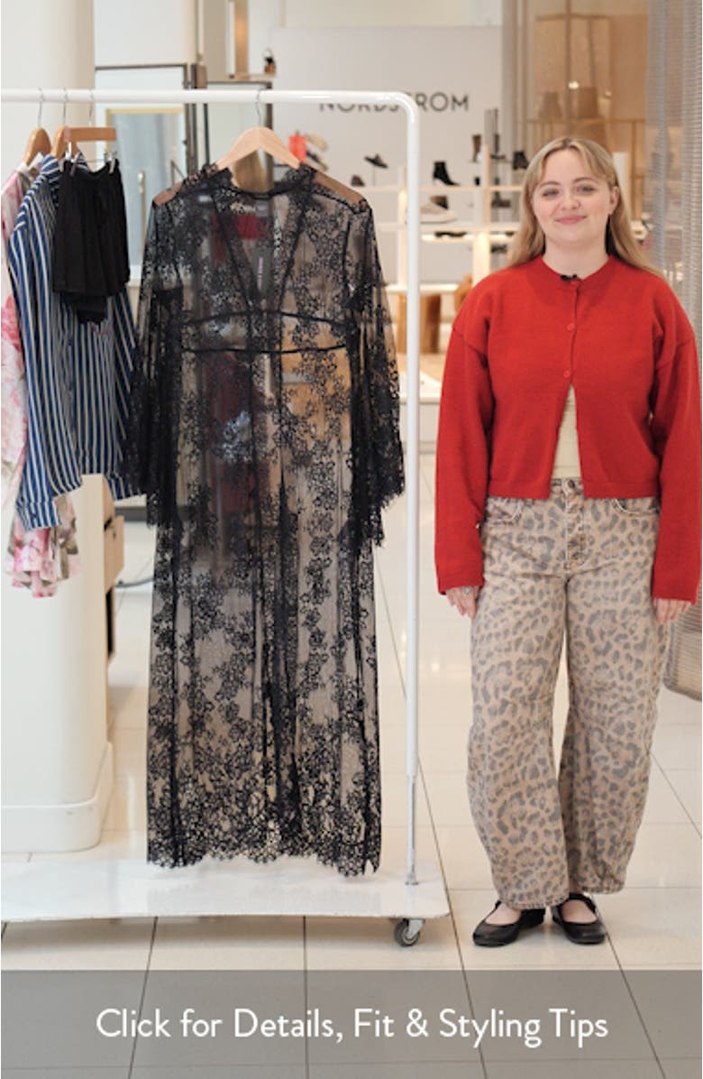 Lace Flow Maxi Robe, sales video thumbnail
