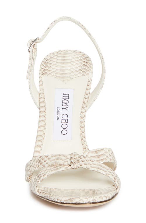 Jimmy Choo Elsy Snakeskin Embossed Slingback Sandal