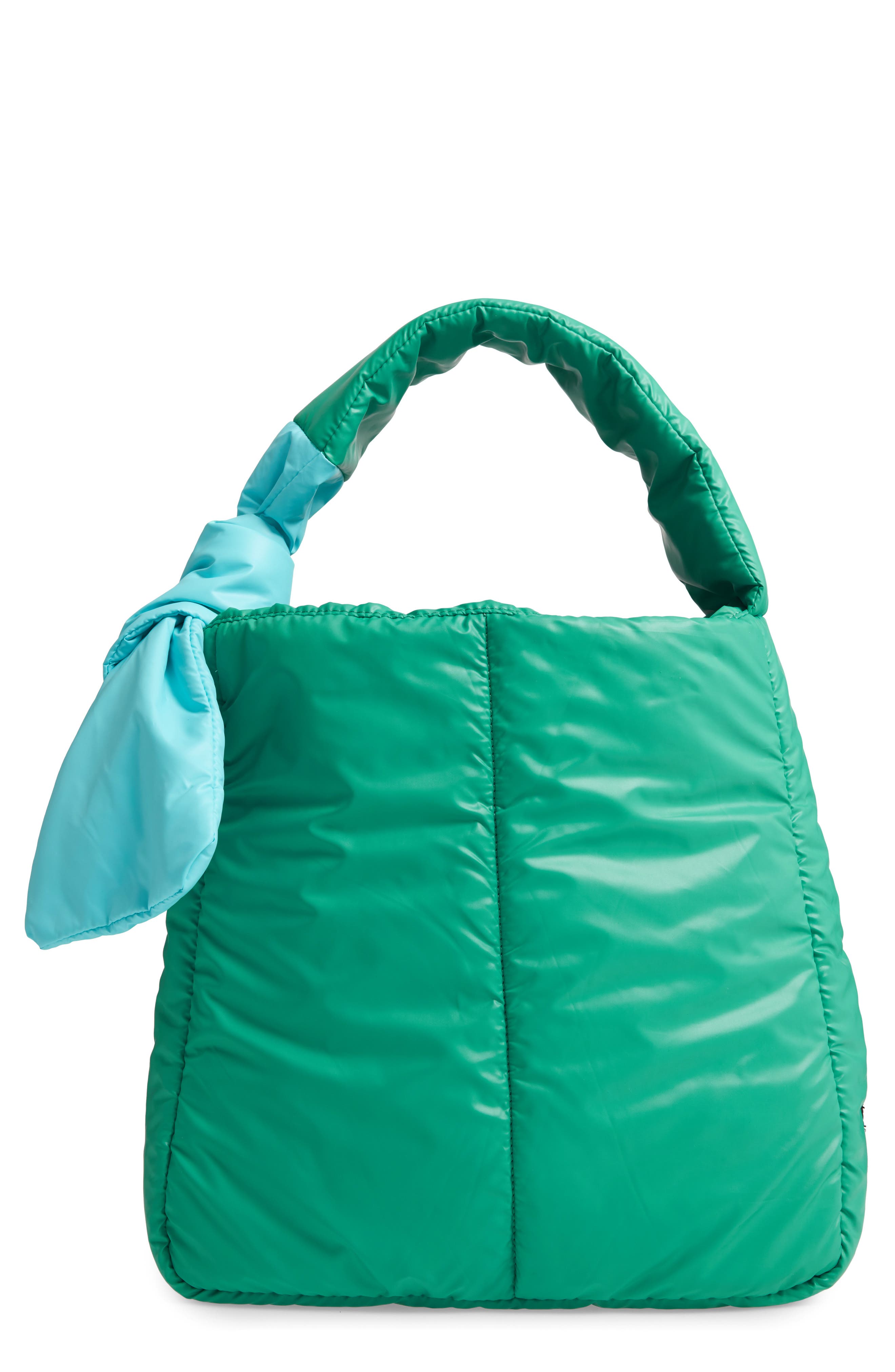 Fractus Water Resistant Nylon Tote, Main, color, TEAL