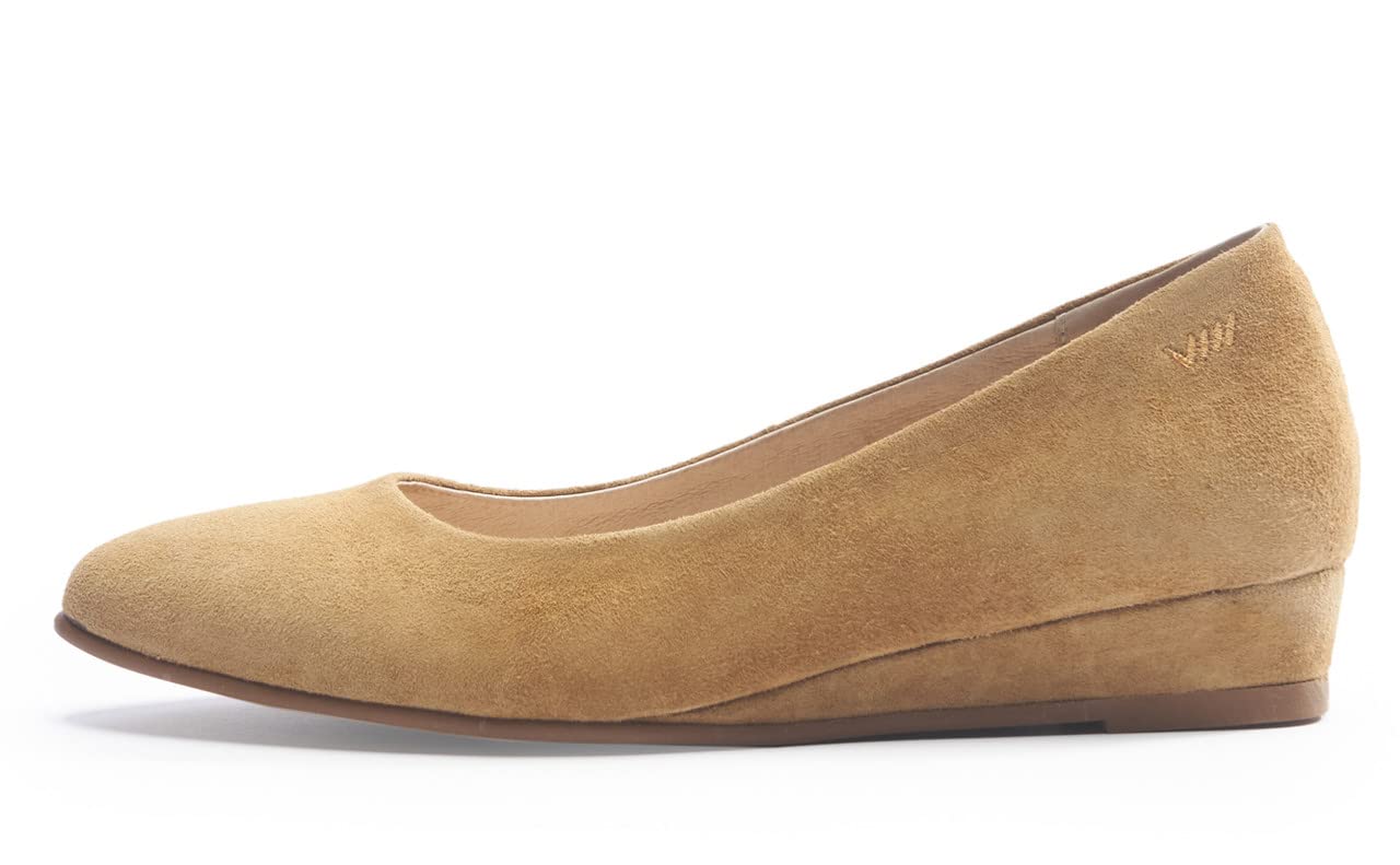 Viscata Roma Suede Flats In Neutral
