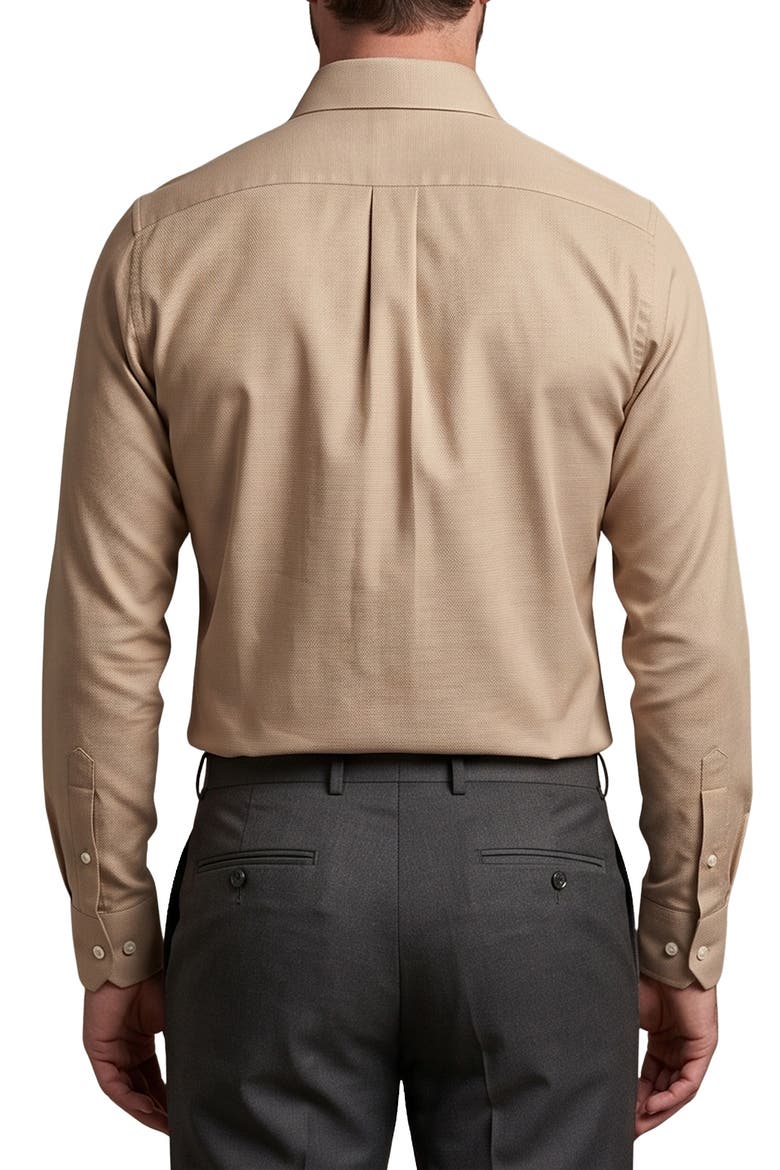 Stretch Cotton Dress Shirt, Alternate, color, BEIGE