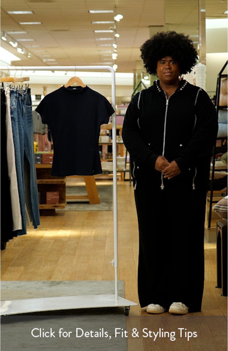 Ecreci Funnel Neck Cotton T-Shirt, sales video thumbnail