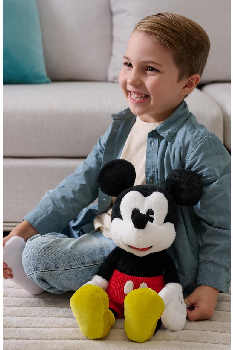 Classic Mickey Stuffed Toy, Alternate, color, BLACK/ WHITE MULTI