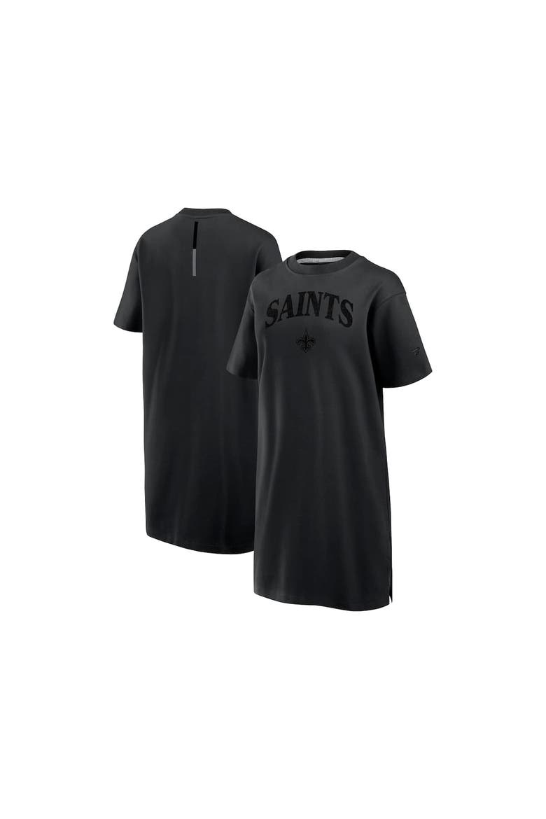 Women's Fanatics Black New Orleans Saints Elements Go Tri-Blend Dress, Main, color, Black