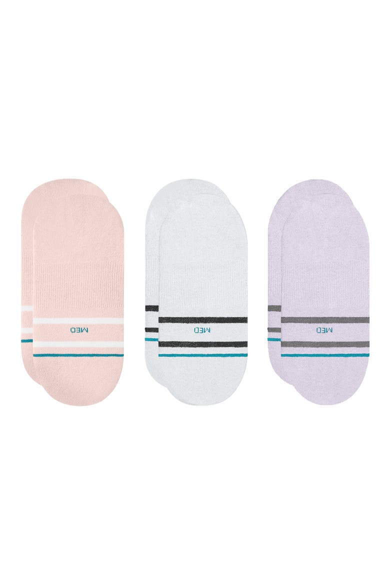 3-Pack Core No Show Socks, Alternate, color, LILAC