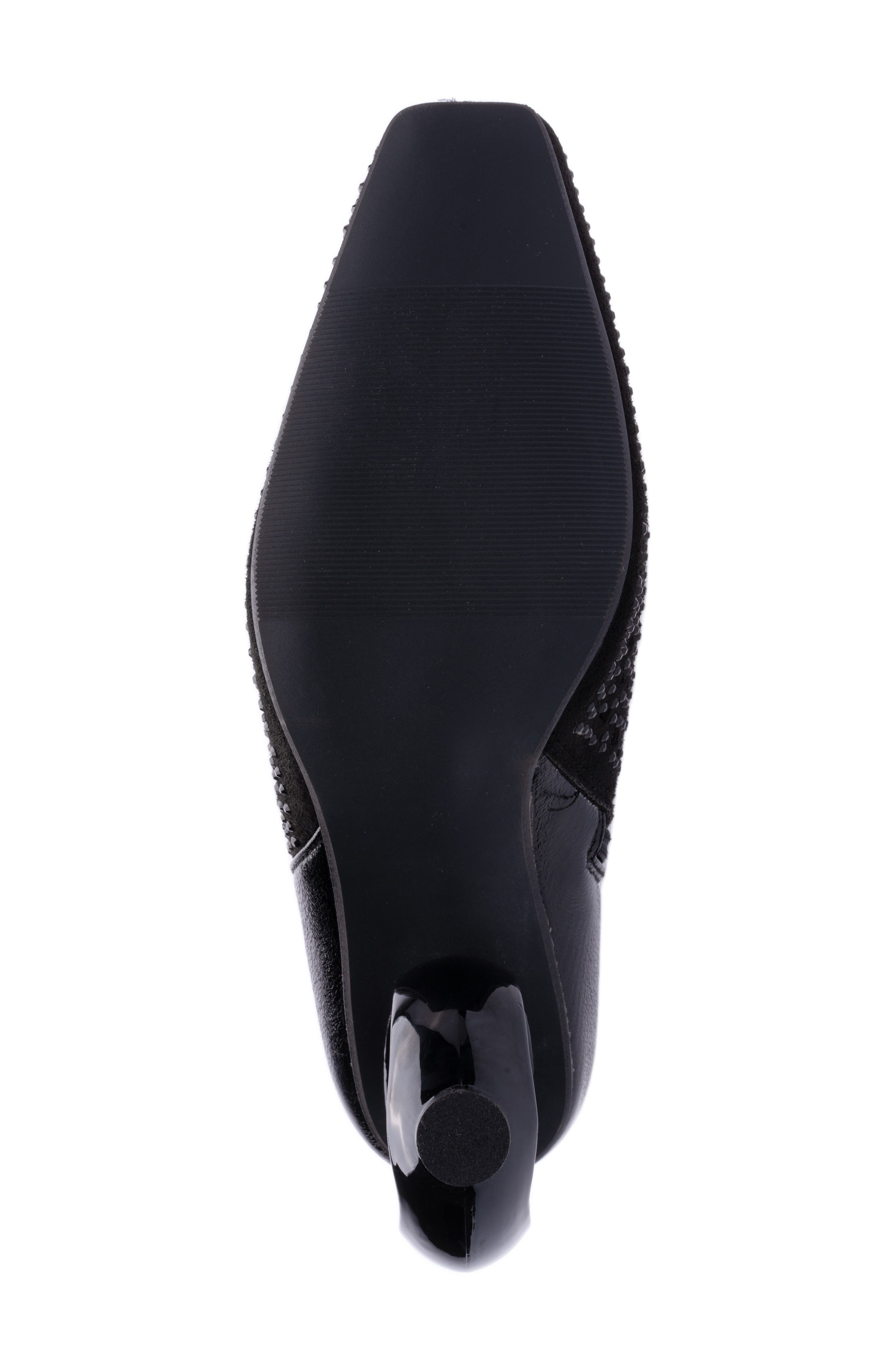 LADY COUTURE Breeze Rhinestone Pointed Toe Bootie, Alternate, color, Black