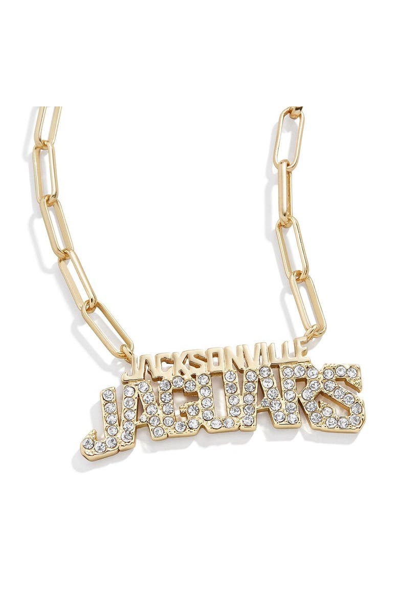 BaubleBar Women's Jacksonville Jaguars Paperclip Chain Necklace, Main, color,