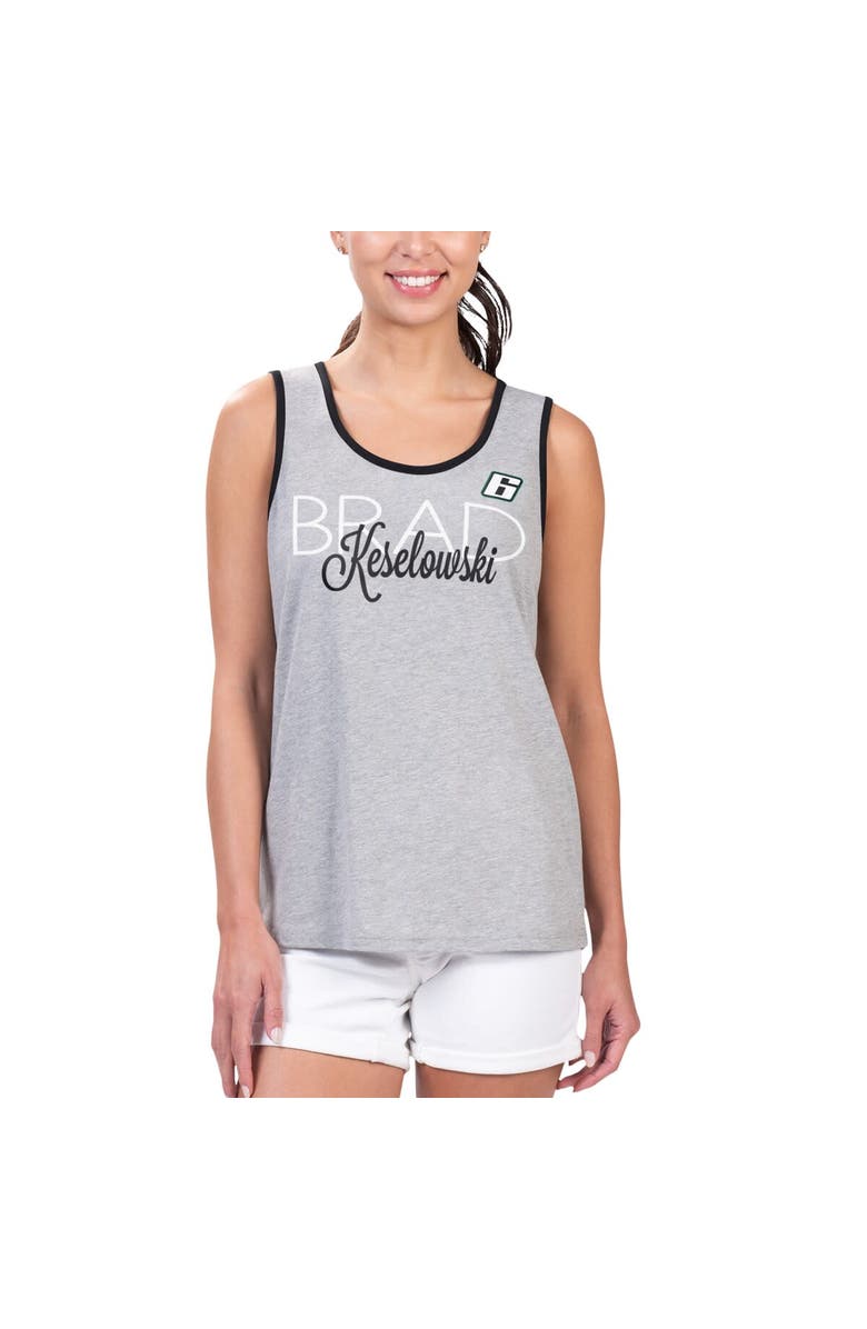 G-III 4HER BY CARL BANKS Women's G-III 4Her by Carl Banks Heather Gray Brad Keselowski Fastest Lap Fashion Tank, Main, color, Heather Gray